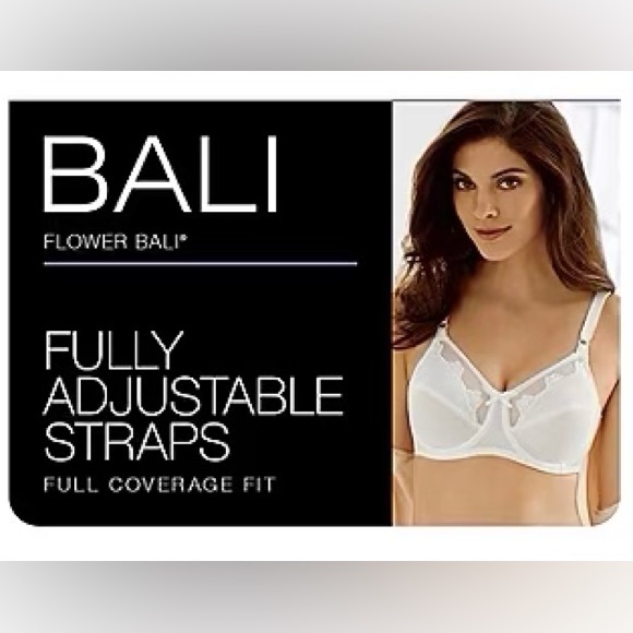 NWT BALI Flower Underwire Bra 36F (36DDD) - Picture 4 of 7